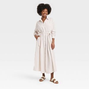 Universal Thread Cream Striped Dress